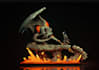 sculpt 3d miniature warhammer, dnd tabletop, anime model for 3d printing