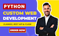 be your expert python developer for web app development