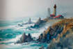 hand drawn artistic watercolor art