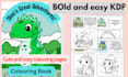 design bold and easy kdp colouring book for kids and adults