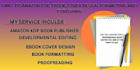 do book editing, book formatting, layout design and amazon kdp publishing