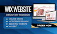 wix website design, wix website redesign, wix website, wix redesign