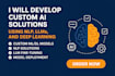 develop custom ai solutions using nlp, llms, and deep learning