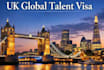 apply uk global talent visa, draft personal statement and standard CV