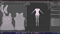 3d second life avatar model, 3d clothing, 3d second life mesh, game garment
