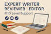 provide expert editing, proofreading, and writing services