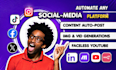 social media automation, youtube faceless video, instagram chatbot, manychat,n8n