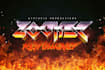 create a burning metal text effect for posters and music covers