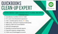 set up, clean up and maintain accurate books in qbo
