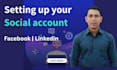 create, update and optimize social profile