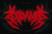 design a death metal logo with brutal typography