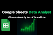 clean, analyze, and visualize your data in google sheets
