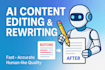 refine and rewrite ai text within one hour