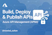 build, deploy and publish your api in azure API management apim