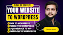 migrate or clone figma, webflow, weebly, squarespace, wix to wordpress