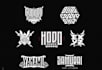 design a thrash metal logo with aggressive energy