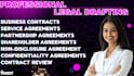 draft professional partnership and shareholder agreements