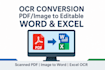 convert scanned pdf or image to editable word using ocr