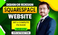 do squarespace website design and redesign, website development squarespace