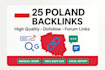 build 25 high quality poland backlinks on polish discussion forums
