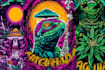 create illustration with psychedelic style art