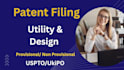draft and file uspto utility or provisional  patent application