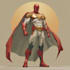 create a stylized superhero in comic art style
