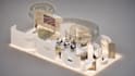 design exhibition stand, booth, kiosk with 3d renders