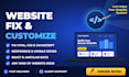 fix HTML CSS javascript and fix responsive website bugs fast