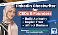 write linkedin posts for ceos and founders