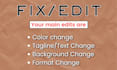 redesign and edit your existing logo