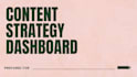 do content strategy with 10 top keywords in 24 hours