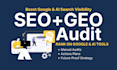 do SEO, GEO audit, ai search optimization and action plan for your site