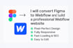 convert figma to webflow and build a professional webflow website