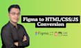 convert figma to responsive HTML, CSS, and javascript with clean code