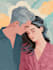 make couple portrait illustration