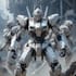 make a futuristic mecha robot artwork