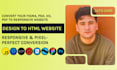 convert figma to HTML PSD to HTML PDF to HTML figma to react
