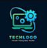 design a modern computer and technology logo