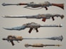 design weapons illustrations, assets and props
