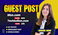 do publish guest post on techbullion and msn,com