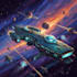 make a sci fi spaceship art