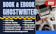 write romance christian children self help cook book writer ebook ghostwriter