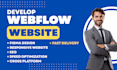 design webflow website, webflow landing page, webflow design, webflow redesign