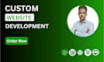 do custom web development, full stack website developer