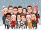 draw christmas cartoon caricature