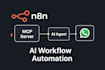 create mcp server and client setup with ai agent using n8n