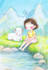 digital watercolor children book illustration