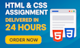 do HTML CSS tasks, projects in 24 hours