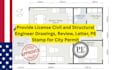 licensed architect civil and structural engineering letter pe stamp in minnesota